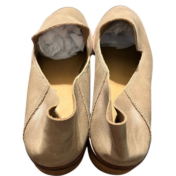 Lucky Brand Womens  Slip On Shoes Brown Leather Loafers Casual Heels - Picture 2 of 6